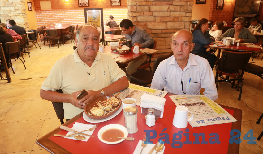 En Las Antorchas compartieron el pan y la sal Ignacio Robledo Robledo y Enrique Peralta Alvarado