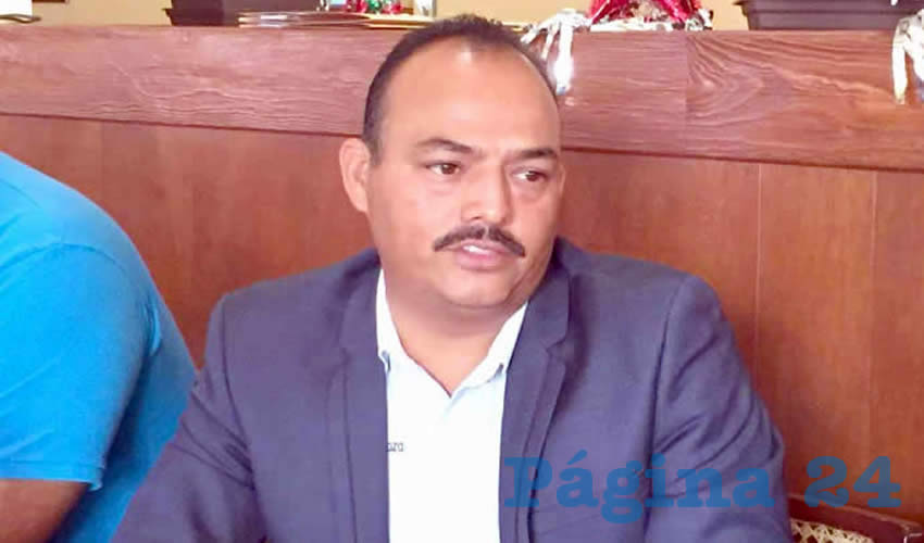 Lucio Cuauhtémoc Mendoza Amaro, líder sindical del Colegio de Estudios Científicos y Tecnológicos del Estado de Zacatecas (Foto: Merari Martínez)