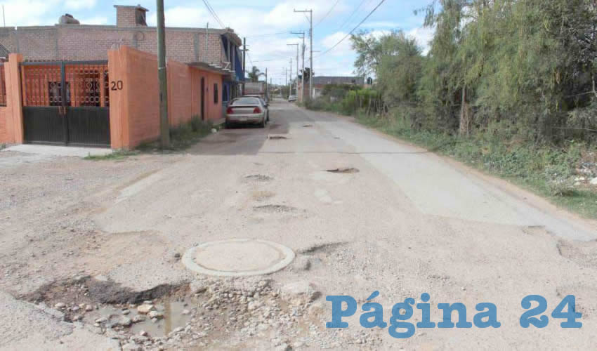 Calles en mal estado