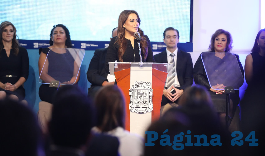 Tere Jiménez agradeció principalmente a la sociedad la confianza que depositaron en ella para reelegirse como alcaldesa