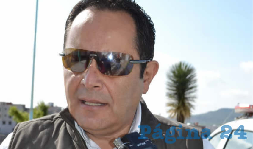 Antonio Caldera Alaniz, titular de la Dirección Estatal de Protección Civil (PC) (Foto Merari Martínez)