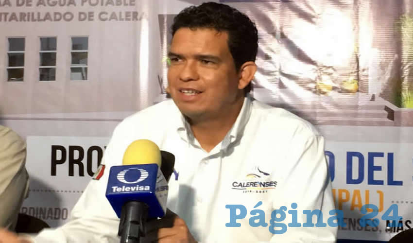 Reynaldo Delgadillo Moreno, presidente municipal de Calera (Foto Rocío Castro)