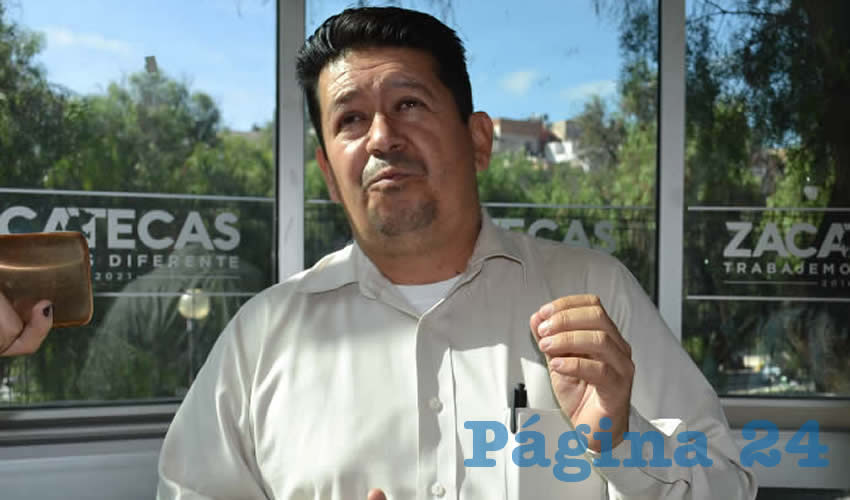 Simitrio Quezada Martínez, coordinador de la Red Estatal de Bibliotecas Públicas (Foto Merari Martínez)