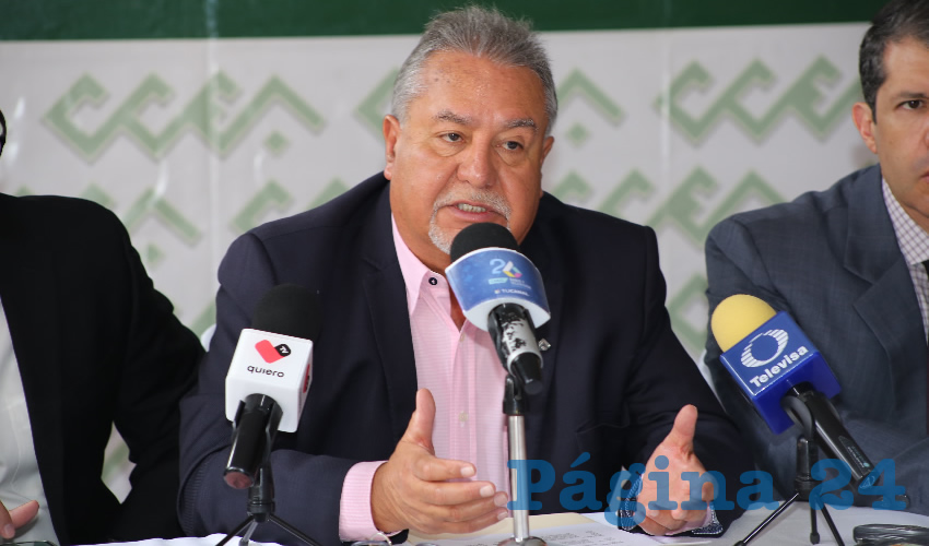 Pedro Gutiérrez Romo, presidente de la CCE (Foto: Eddylberto Luévano Santillán)