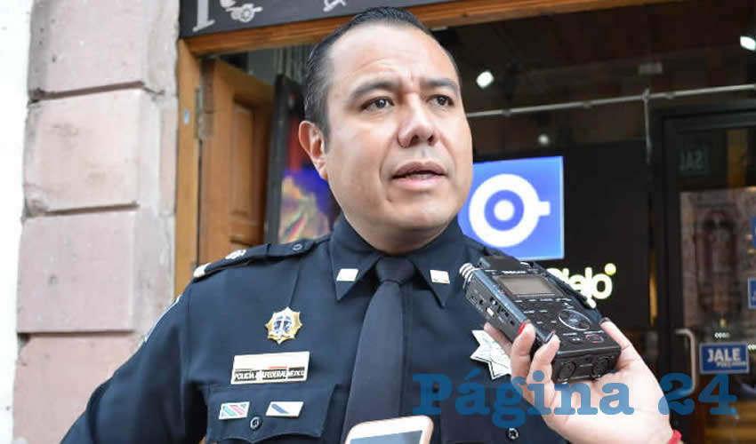 Hugo Rafael Sánchez, inspector de la Policía Federal (Foto Merari Martínez)