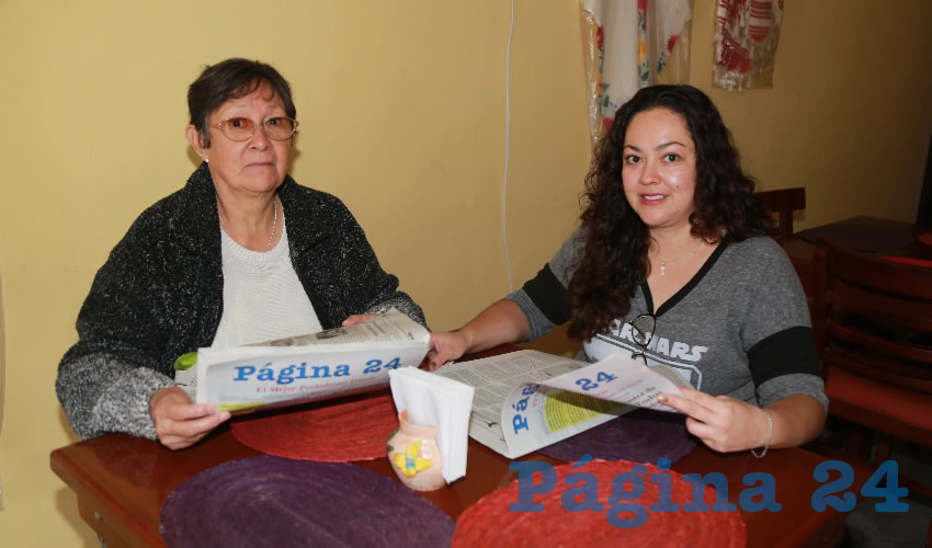 Josefina Triana Triana y Margarita Mora Triana saborearon un rico platillo en el restaurante Oaxaca el Sabor de mi Tierra