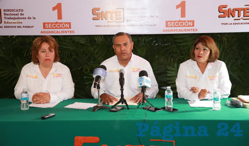Ram&oacute;n Garc&iacute;a Alvizo, secretario general de la secci&oacute;n uno del SNTE (Foto: Eddylberto Lu&eacute;vano Santill&aacute;n)
