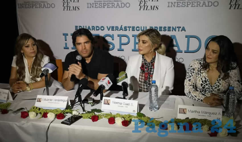 Eduardo Ver&aacute;stegui estuvo en Aguascalientes para la premier de su pel&iacute;cula &ldquo;Inesperado&rdquo;, que habla sobre la vida de la activista Aby Johnson 