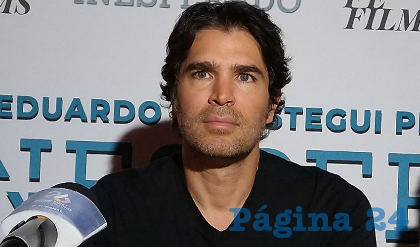 Eduardo Verástegui en la presentación de la película “Inesperado”