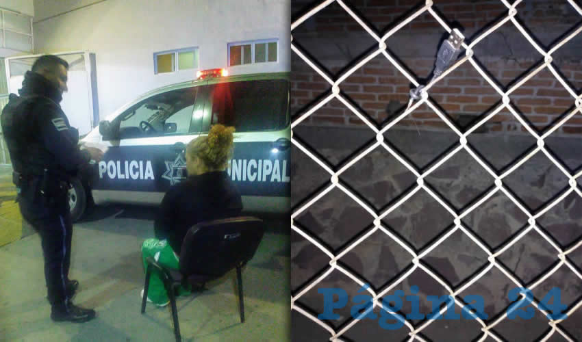 Araceli “N” “N”, de 37 años de edad, buscó morir colgándose del cuello con un cable USB que ató a una malla ciclónica