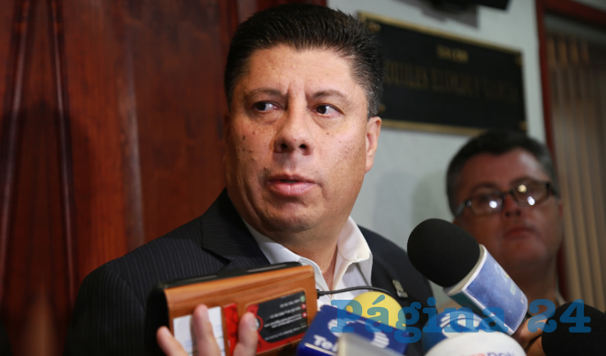 Luis Ricardo Martínez Castañeda, secretario de Desarrollo Económico (Foto: Eddylberto Luévano Santillán)