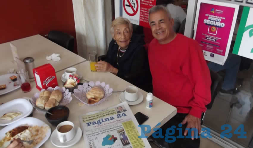 En el restaurante Mitla almorzaron Mar&iacute;a y Alfonso Zamora