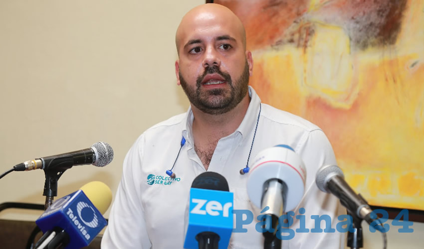 Manuel Gutiérrez Flores, vicecoordinador del Colectivo SerGay (Foto: Eddylberto Luévano Santillán)