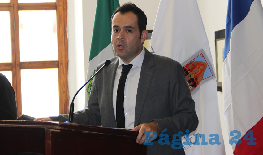Ulises Mejía Haro, presidente municipal de Zacatecas (Foto Rocío Castro)