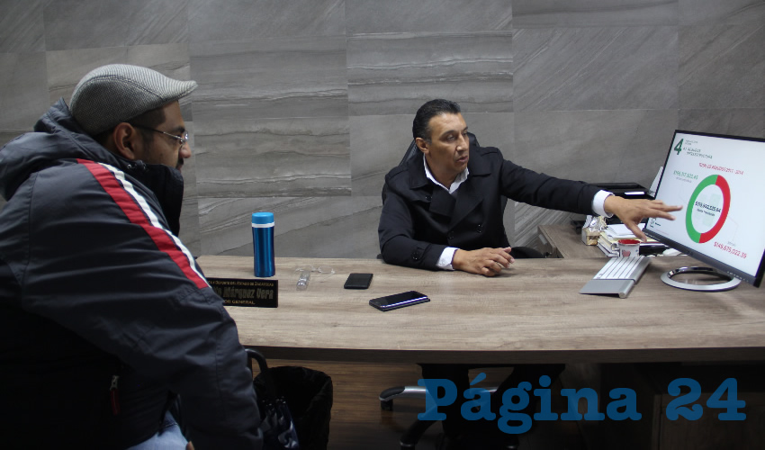 Adolfo Márquez Vera, titular del Instituto de Cultura Física y Deporte del Estado de Zacatecas (Incufidez) (Foto Rocío Castro Alvarado)
