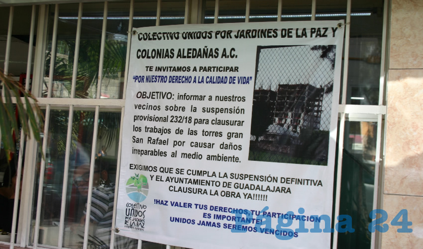 Los constructores ya hacen campañas para vender los departamentos, mientras que los vecinos han pegado cartulinas en sus casas y en los postes de luz cercanos a las torres de departamentos, donde presentan información que señala los daños al medio ambiente que se están causando