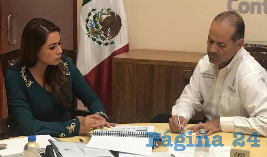 Tere Jiménez se reunió con el Gobernador del Estado, Martín Orozco Sandoval