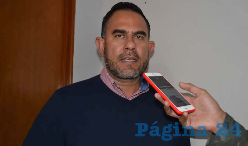 Juan José Álvarez Martínez, alcalde de Ciudad Cuauhtémoc (Foto Merari Martínez)