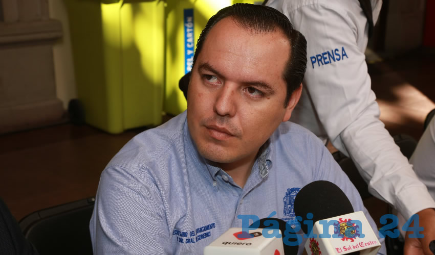 Jaime Gerardo Beltrán Martínez, secretario del Ayuntamiento (Foto: Eddylberto Luévano Santillán)