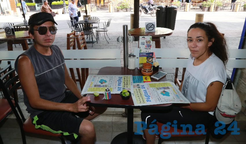 En el restaurante La Madero desayunaron Rafael Contreras Casado y Susana Sáenz Luna