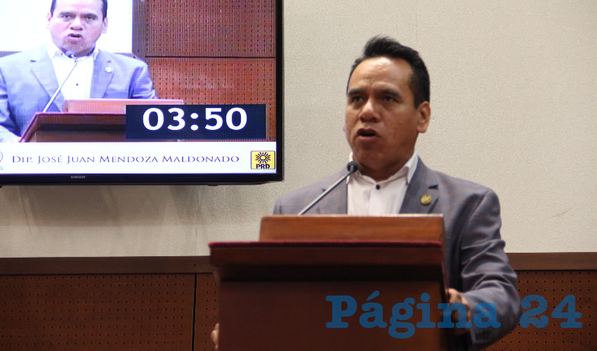 José Juan Mendoza Maldonado, diputado del Partido de la Revolución Democrática (PRD) (Foto Rocío Castro Alvarado)