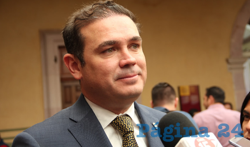 Mario Alejandro Navarro Saldaña, presidente municipal de Guanajuato (Foto Rocío Castro)