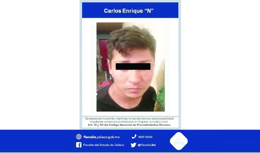 Carlos Enrique “N” fue capturado cuando intentaba entrar a la casa de su víctima para “rematarla”, luego de que en agosto pasado estuvo a punto de asesinarla a filerazos, pero en esa ocasión alcanzó a huir/Foto: Especial 