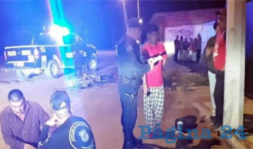 El fatal percance ocurrió sobre la calle Niños Héroes, en el poblado Mar Negro, Rincón de Romos