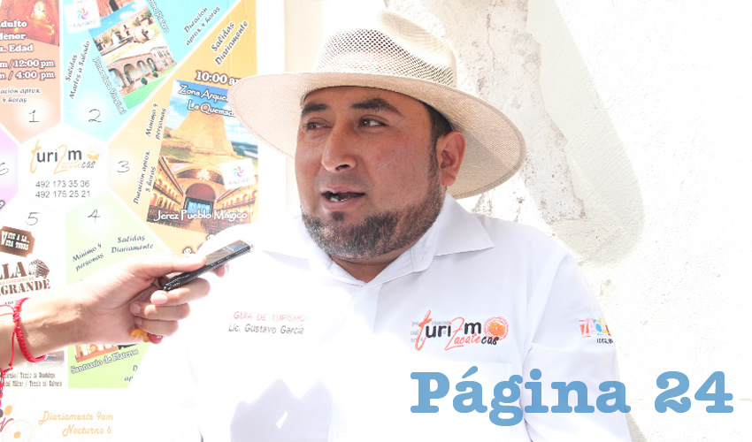 Gustavo García, operador turístico (Foto Rocío Castro)