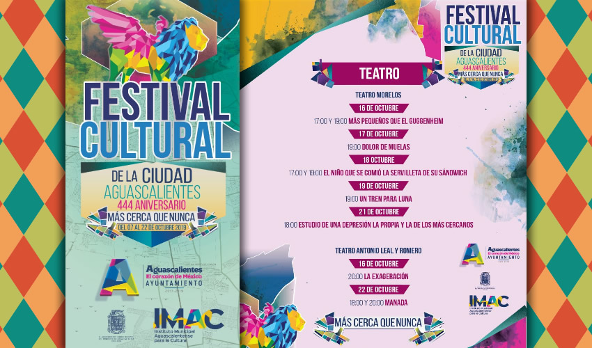 Programa del Festival por 444 Aniversario de la Ciudad