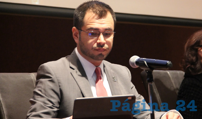 Jehú Eduí Salas Dávila, titular de la Secretaría General de Gobierno, compareció ante la LXIII Legislatura (Foto Rocío Castro Alvarado)