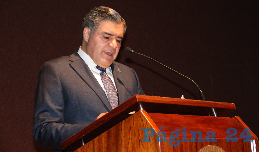 Ismael Camberos Hernández, titular de la Secretaría de Seguridad Pública (SSP), compareció ante los diputados locales (Foto Rocío Castro Alvarado)