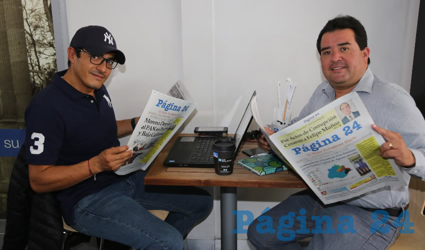En Café Catedral platicaron Jaime Carrera Hernández y Jaime Hernández Hernández