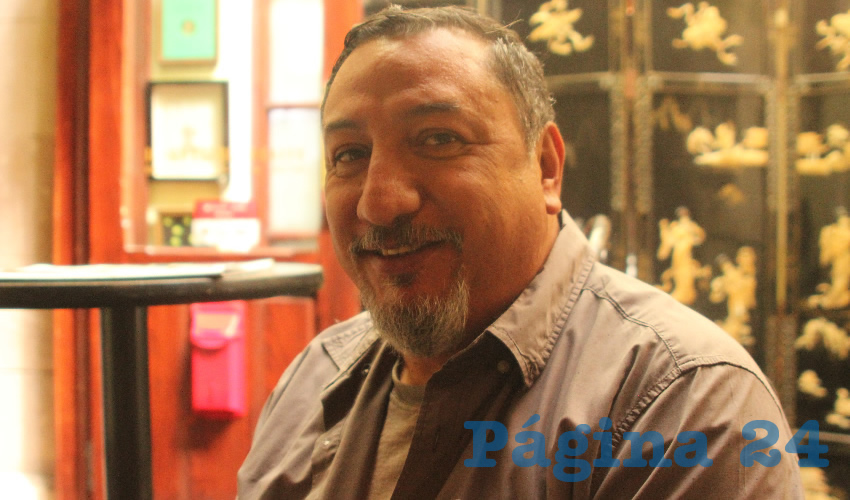 David de Jesús Díaz Leaños, administrador general de Plaza Tacuba y Artista (Foto Manuel Medina)