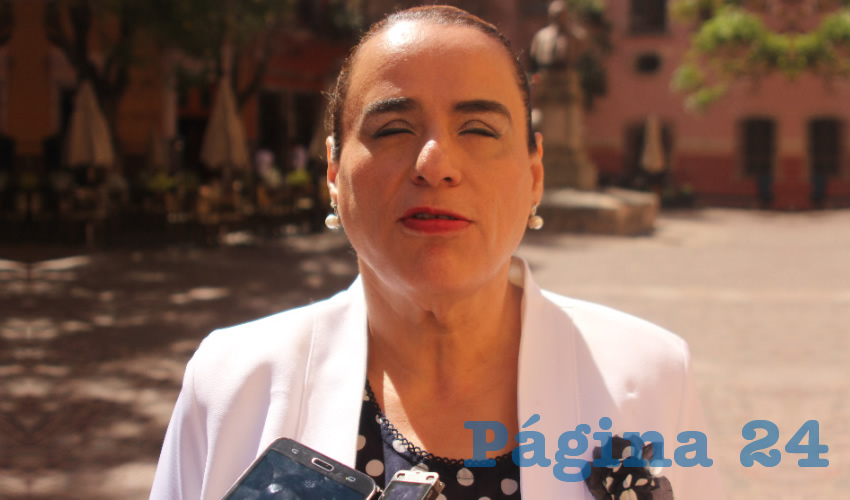 María de Lourdes Rodarte Díaz, titular de Instituto para la Atención e Inclusión de las Personas con Discapacidad (Foto Manuel Medina)