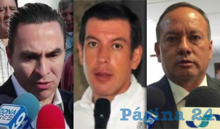 Salvador Rizo Castelo, Miguel Castro Reynoso y Daviel Trujillo Cuevas, los tres secretarios de Desarrollo e Integración Social que tuvo Aristóteles Sandoval, violaron la ley al entregar recursos a 14 asociaciones civiles integradas por funcionarios públicos municipales y estatales, por medio del programa “Apoyo a Organizaciones de la Sociedad Civil”/Fotos: Archivo Página 24 y Cortesía 