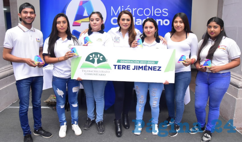La alcaldesa manifestó que seguirá trabajando para que los jóvenes de la capital tengan mejores oportunidades de estudio
