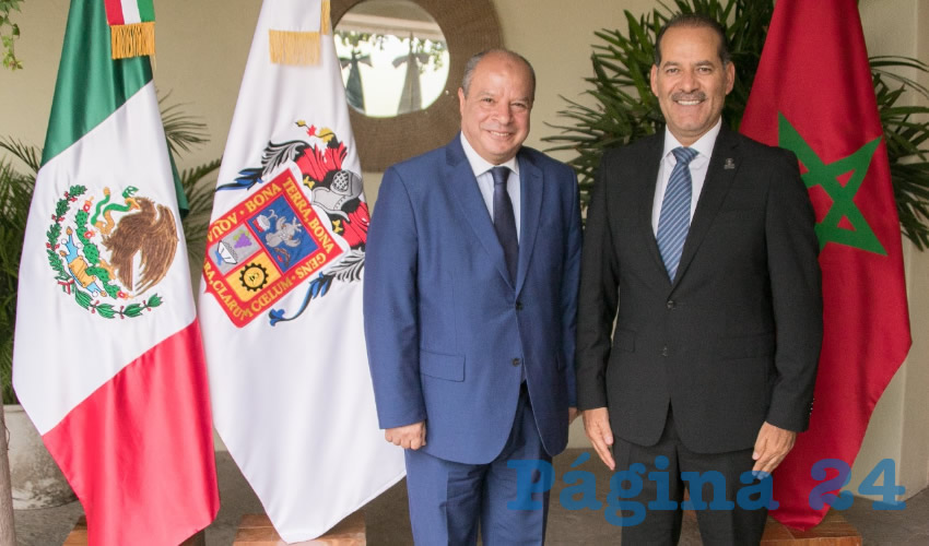 Martín Orozco Sandoval se reunió con el embajador de Marruecos