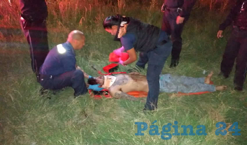 El sujeto, hasta el momento desconocido, fue llevado al Hospital Hidalgo, en donde pereció horas más tarde