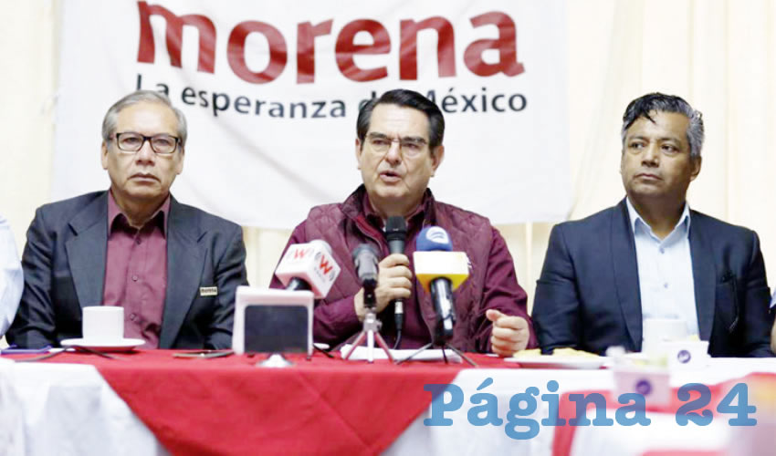 Para Hugo Rodríguez, presidente estatal de Regeneración Nacional, lo más preocupante de la jornada del domingo no fueron los disensos entre militantes, sino la irrupción de “sujetos armados que contaban con armas cortas y armas largas y que se desplazaban en vehículos sin placas”; sólo alguien con mucha influencia tiene el tamaño de organizar algo así, dijo/Foto: Francisco Tapia