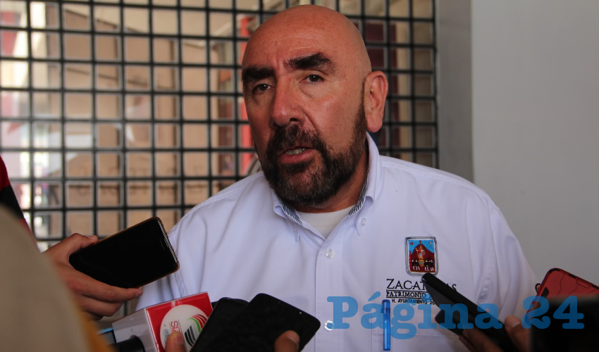 Eduardo Muñoz Franco, director de la Policía Municipal de Zacatecas (Foto Archivo Página 24)