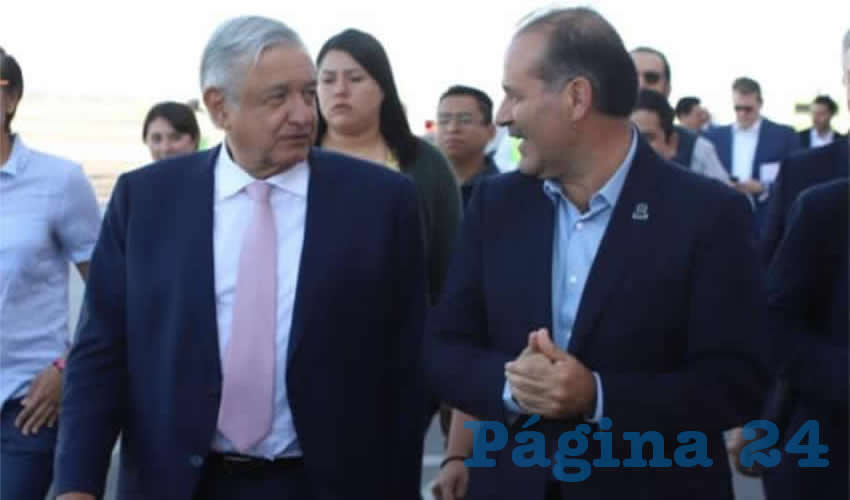 Se reunieron el gobernador de Aguascalientes, Martín Orozco Sandoval, y el presidente de México, Andrés Manuel López Obrador