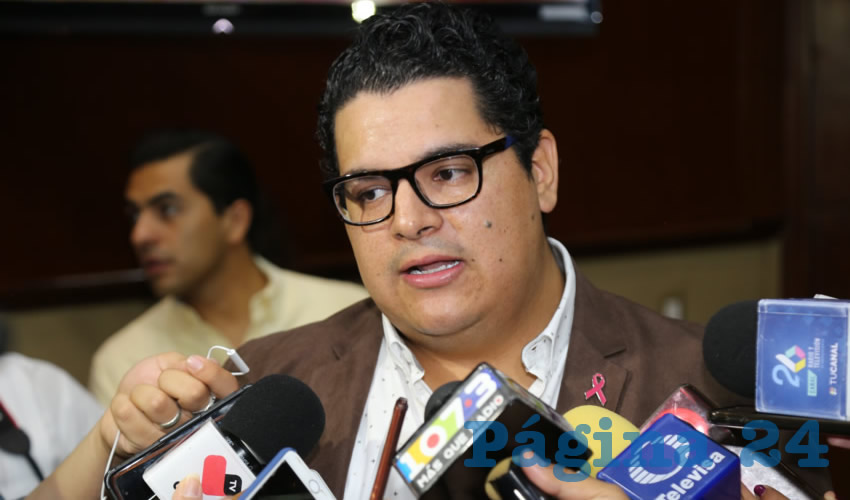 Enrique García López, diputado local (Foto: Eddylberto Luévano Santillán)