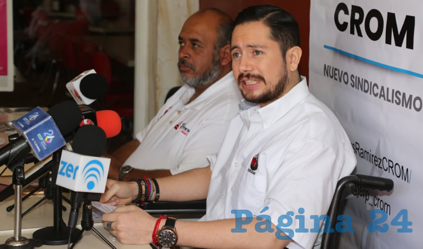 Jesús Enrique Ramírez Pérez, secretario general de la CROM (Foto: Eddylberto Luévano Santillán)