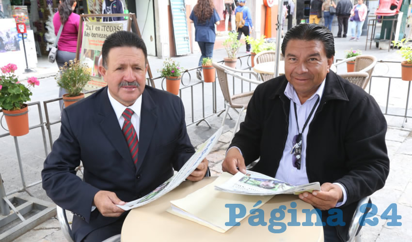 En Café Catedral platicaron el diputado Juan Manuel González Mota y Ezequiel Carranza Mercado