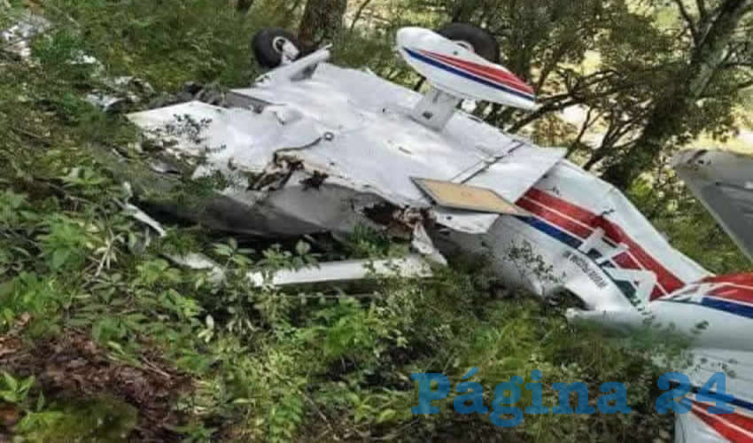 La aeronave se desplomó en Querétaro