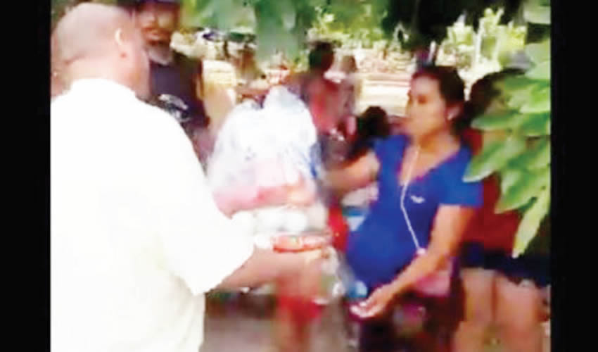 El hombre que grabó el video menciona: “Nos encontramos en Morelos dando la ayuda para todas las personas damnificadas”/Foto: Tomada de video