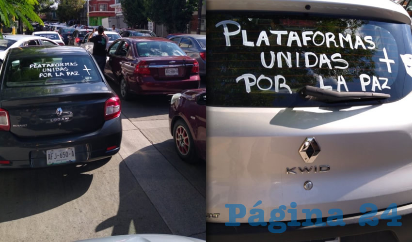 Trabajadores del volante se manifestaron por la muerte de su compa&ntilde;ero