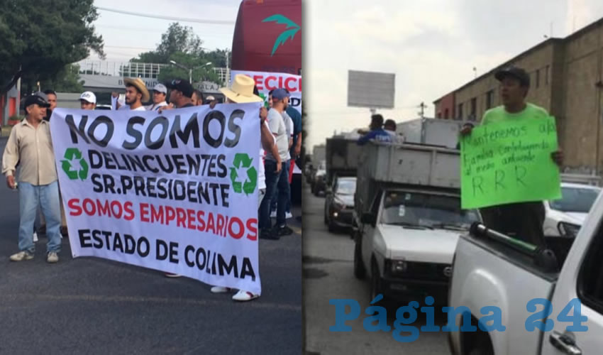 De los 28 estados de la república que participaron en la protesta, Jalisco fue el único en el que la Confederación Nacional de Industriales de Metales y Recicladores reportó que su protesta dio “un giro inesperado” debido a la “agresión directa” del gobierno de Enrique Alfaro/Fotos: Cortesía 