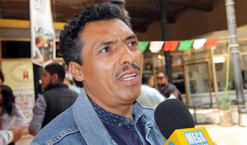 Marcelino Rodarte Hernández, integrante del Movimiento Democrático Magisterial de Zacatecas (MDMZ) (Foto: Rocío Castro Alvarado)